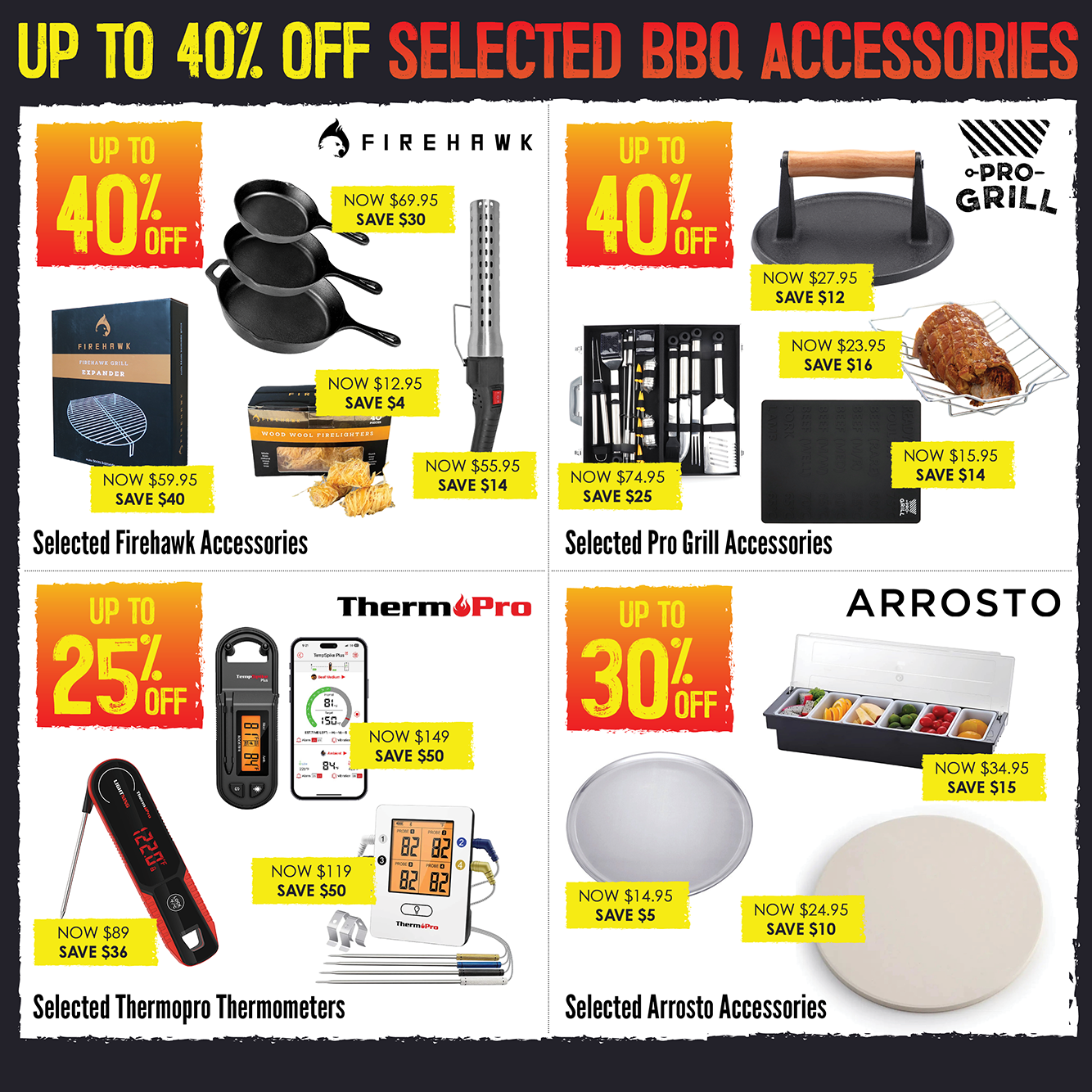 Up To 40% Off Selected BBQ Accessories | Shop Now